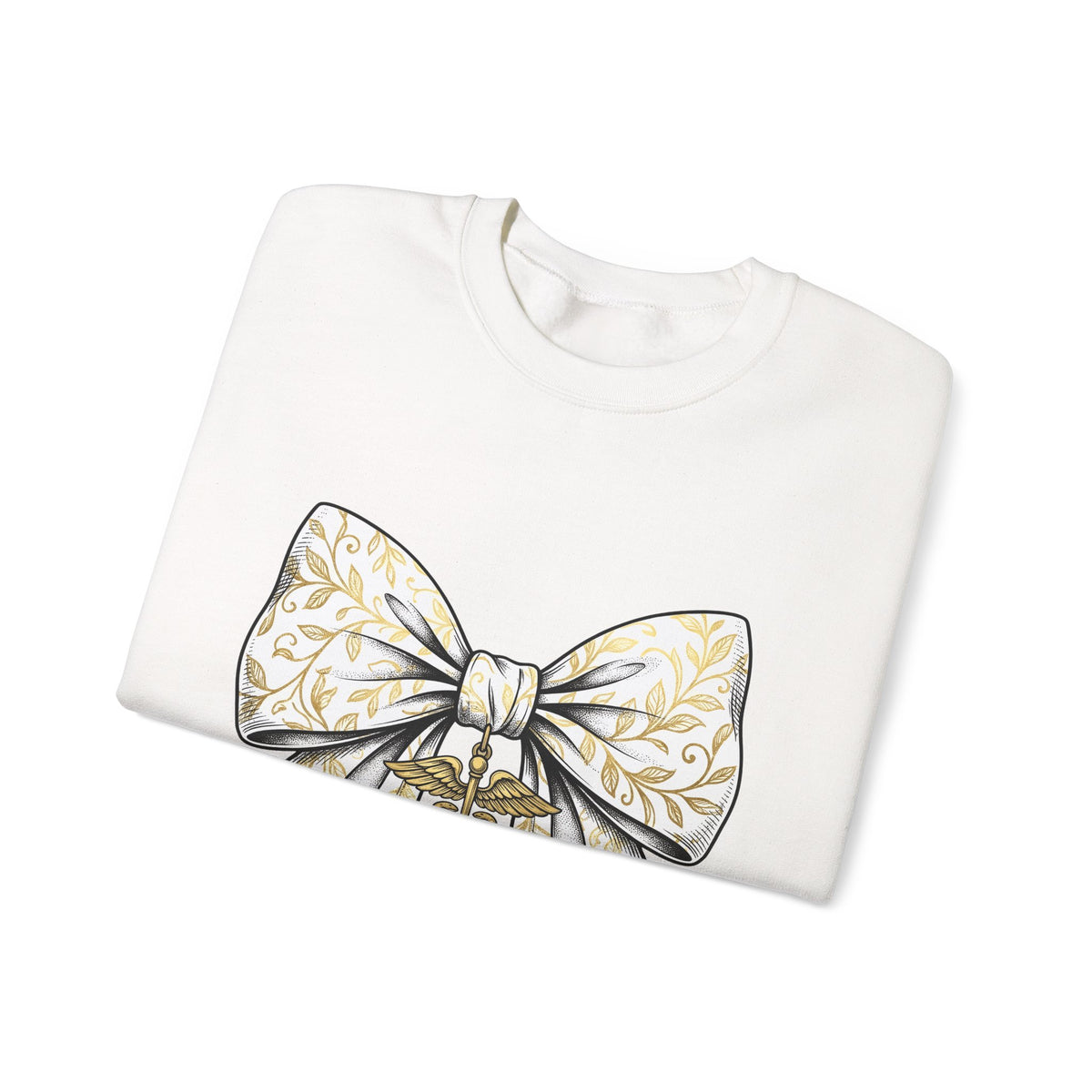 Medical Bow Sweatshirt Nurses Healthcare Gift Women Botanical Sweatshirt Medical Bow Tie Sweatshirt Nurse Enthusiast Botanical Illustration Medical Graphic