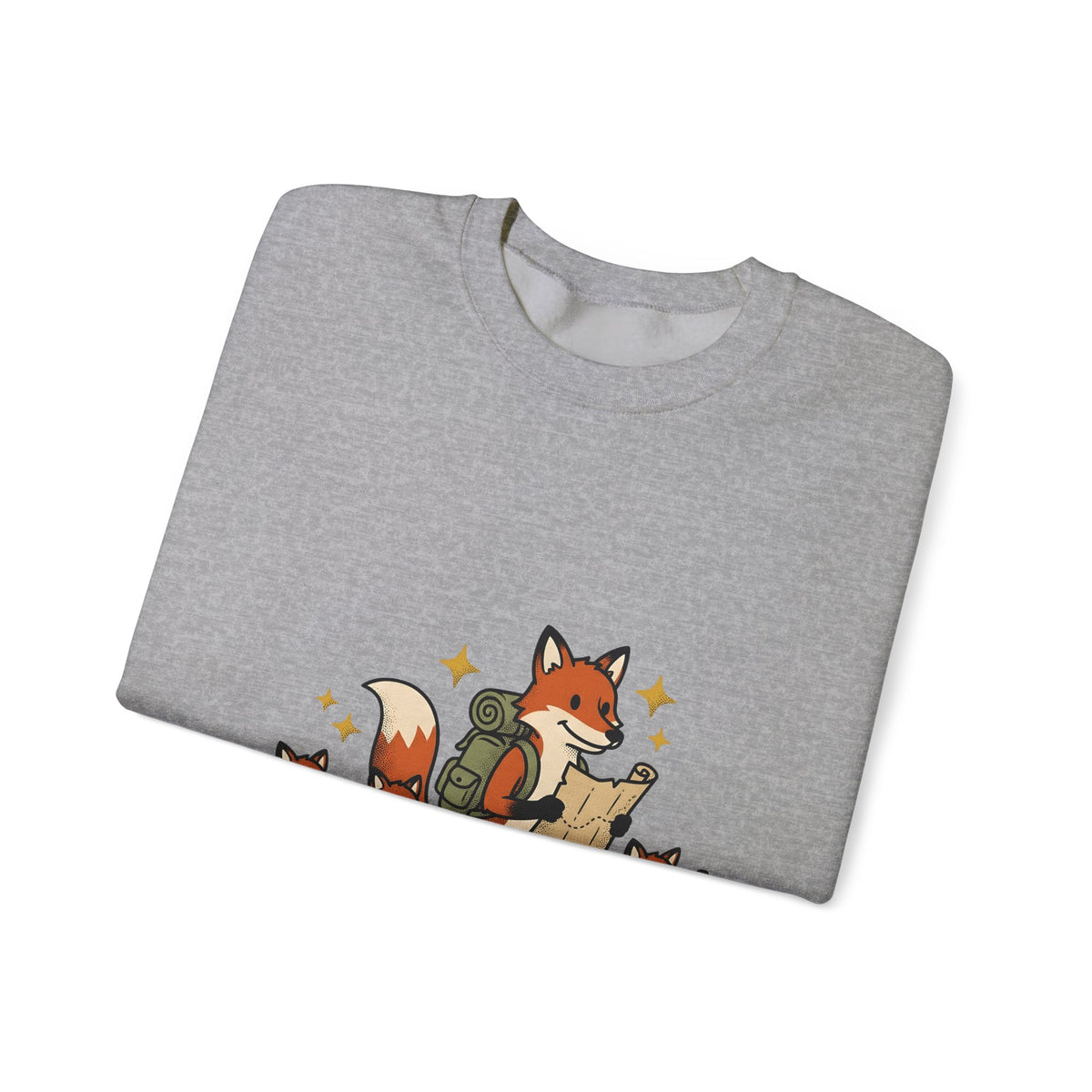 Fox Group Sweatshirt Moms Camping Gift Women Sweet Sweatshirt Foxes Sweatshirt Motherhood Fan Cute Sweatshirt Outdoor Graphic Classic Daypack Sweatshirt