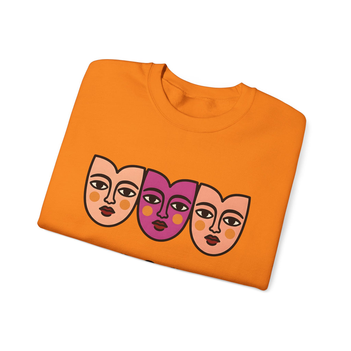 Abstract Faces Sweatshirt Abstract Art Gift Women Modern Sweatshirt Faces Sweatshirt Art Fan Contemporary Sweatshirt Artistic Graphic Minimal Bold Outlines