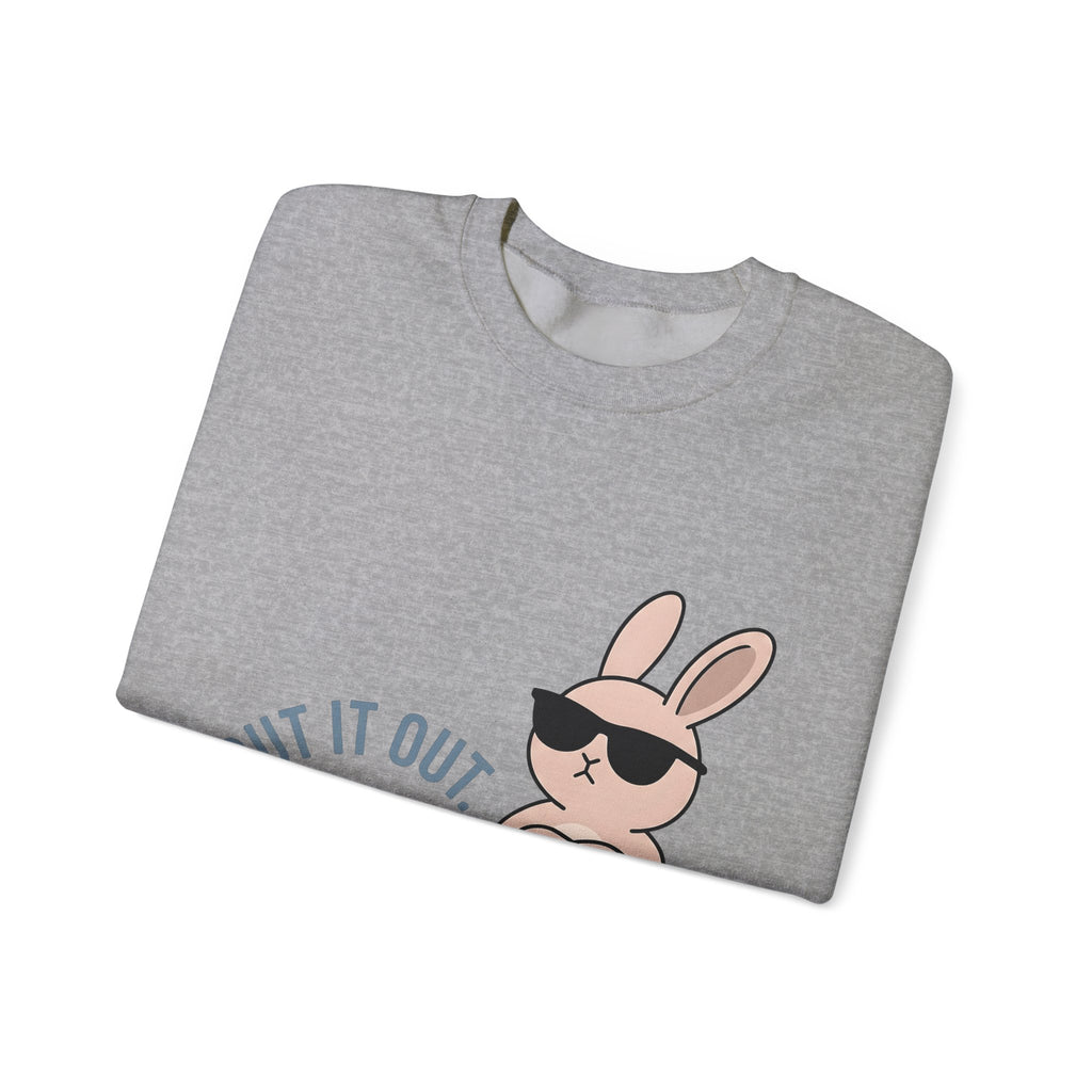 Bunny Sunglasses Sweatshirt Teacher Humor Gift Women Cartoon Sweatshirt Rabbit Shades Sweatshirt Educator Enthusiast Comic Sweatshirt Funny Graphic Minimalist