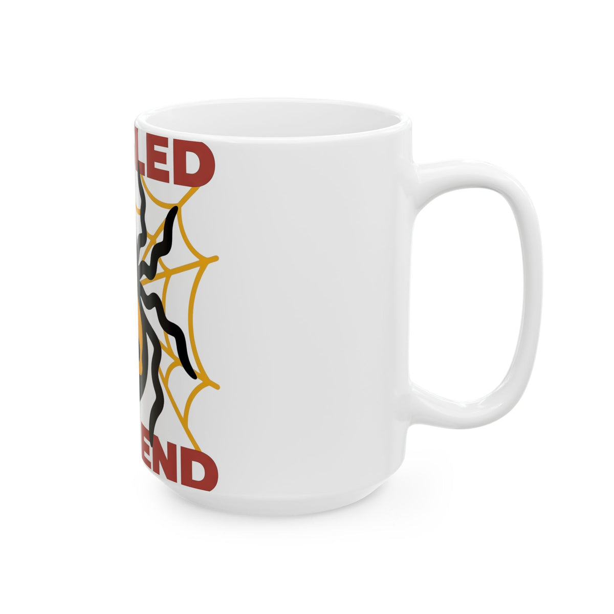 Spider Head Mug Halloween Horror Gift Women Graphic Design Mug Arachnid Mug Spooky Fan Macabre Graphic Mug Vintage Spider Web