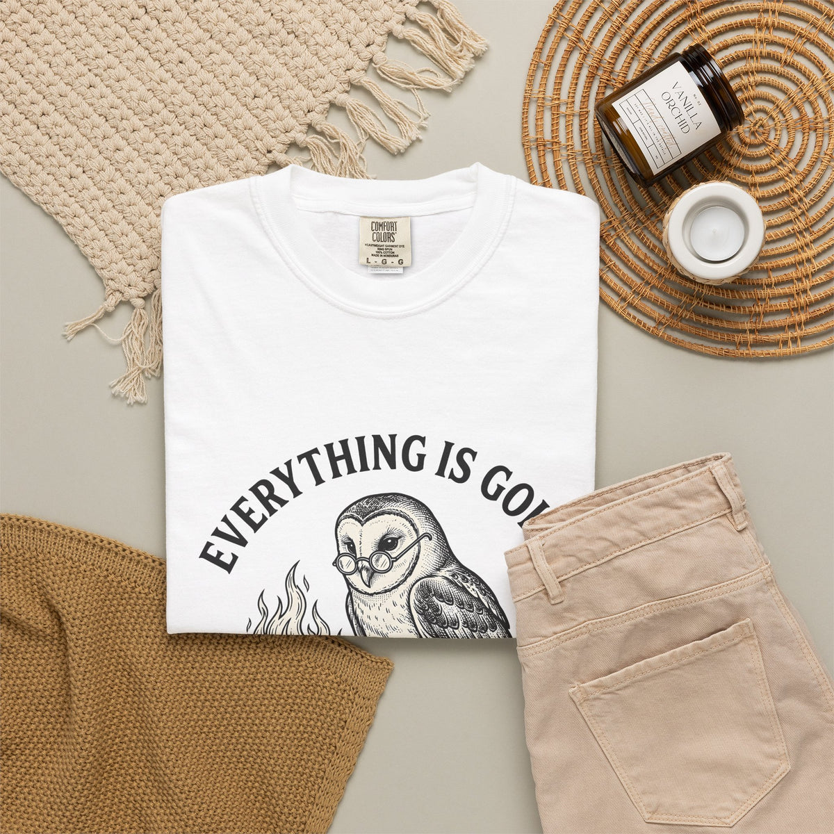 Owl Eyeglasses T-Shirt Funny Critters Gift Women Old-Fashioned T-Shirt Owl T-Shirt Humor Fan Vintage T-Shirt Creature Graphic Outline Blazing Book