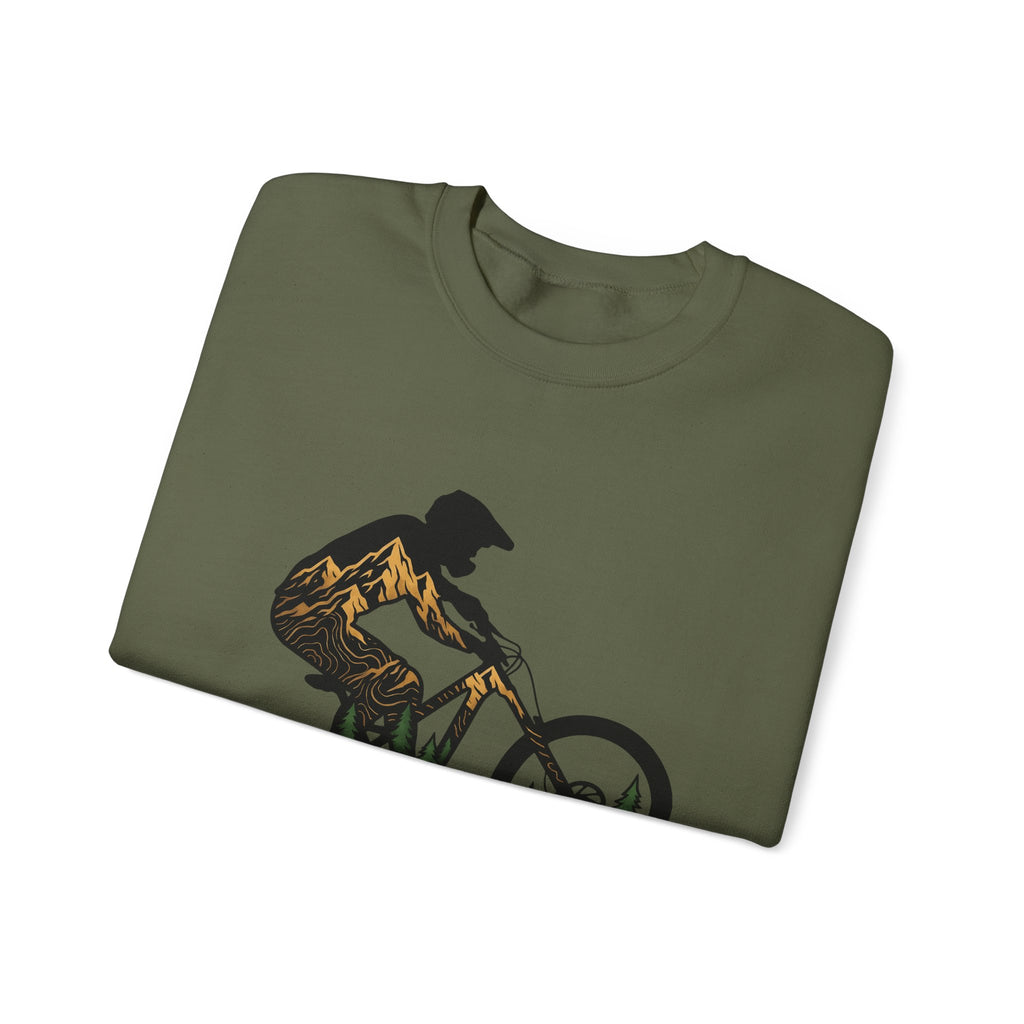 Bike Rider Sweatshirt Sports & Activities Camping Gift Women Exploration Sweatshirt Cyclist Sweatshirt Athlete Enthusiast Abstract Sweatshirt Outdoor Graphic