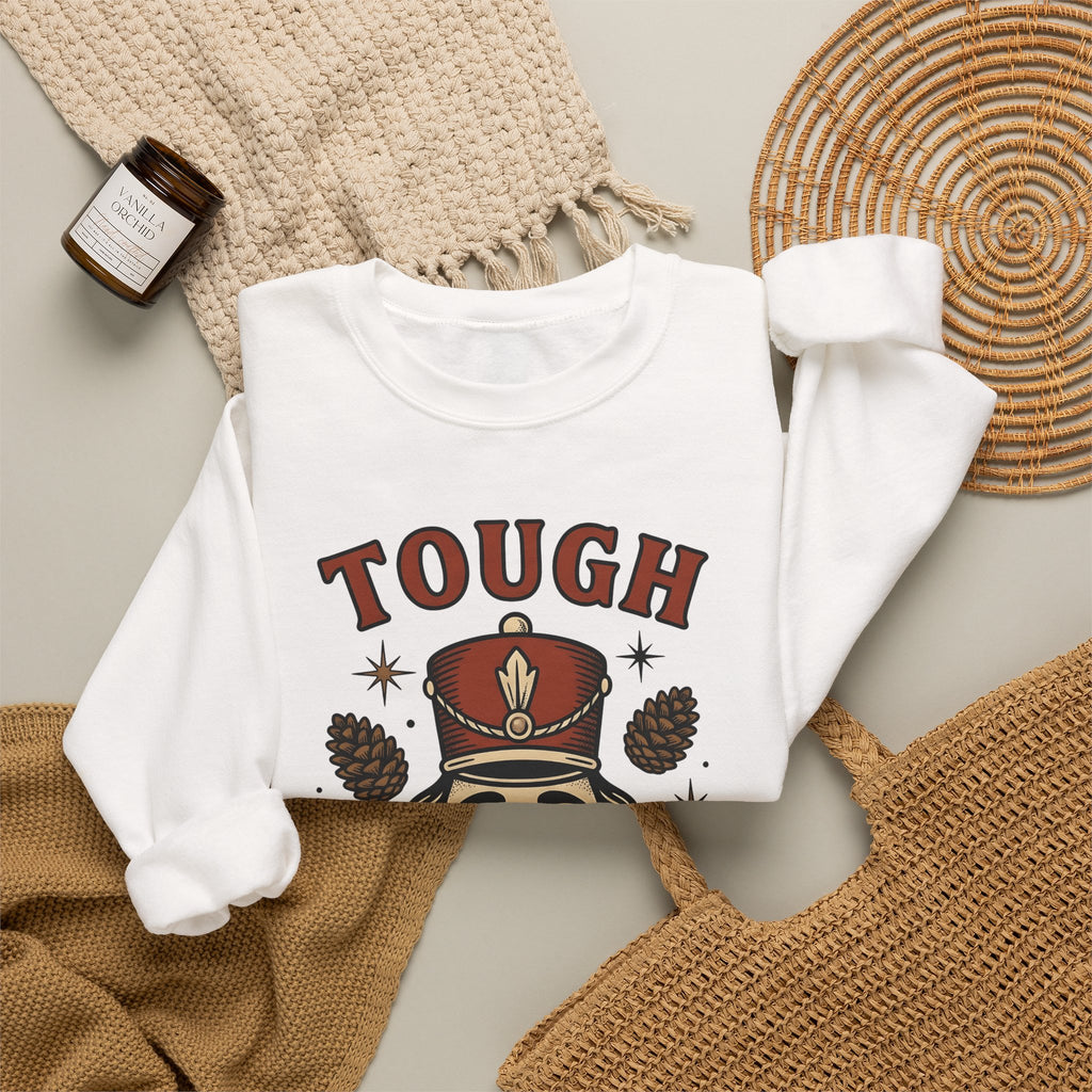 Nutcracker Head Sweatshirt Christmas Celebration Gift Women Retro Sweatshirt Nutcracker Sweatshirt Xmas Fan Vintage Sweatshirt Party Graphic Sketch Pinecone