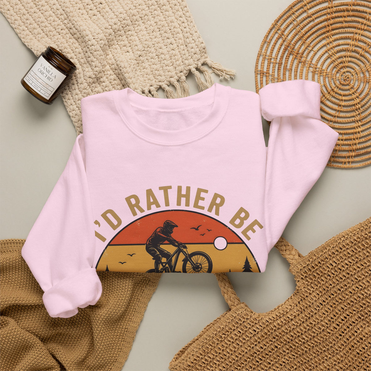 Mountain Biker Sweatshirt Mountain Biking Adventure Gift Women Vintage Sweatshirt Bmx Rider Sweatshirt Mountain Biking Enthusiast Retro Sweatshirt Exploration
