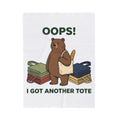 Bear Canvas Blanket Blanket Funny Critter Gift Women Doodle Blanket Blanket Blanket Humor Fan Cartoon Blanket Animal Graphic Sketch Baked Bread Blanket