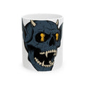 Devil Skull Mug Halloween Horror Gift Women Tattoo Mug Skull Mug Horror Fan Scary Graphic Mug Retro Teeth Mug