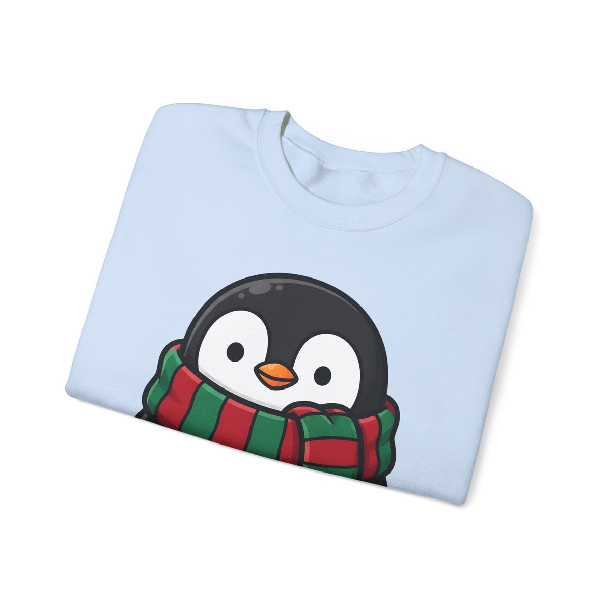 Penguin Clipart Sweatshirt Animals Festive Gift Women Kawaii Sweatshirt Pinguin Sweatshirt Wildlife Fan Cute Sweatshirt Holiday Graphic Comic Neck Wrap Sweatshirt