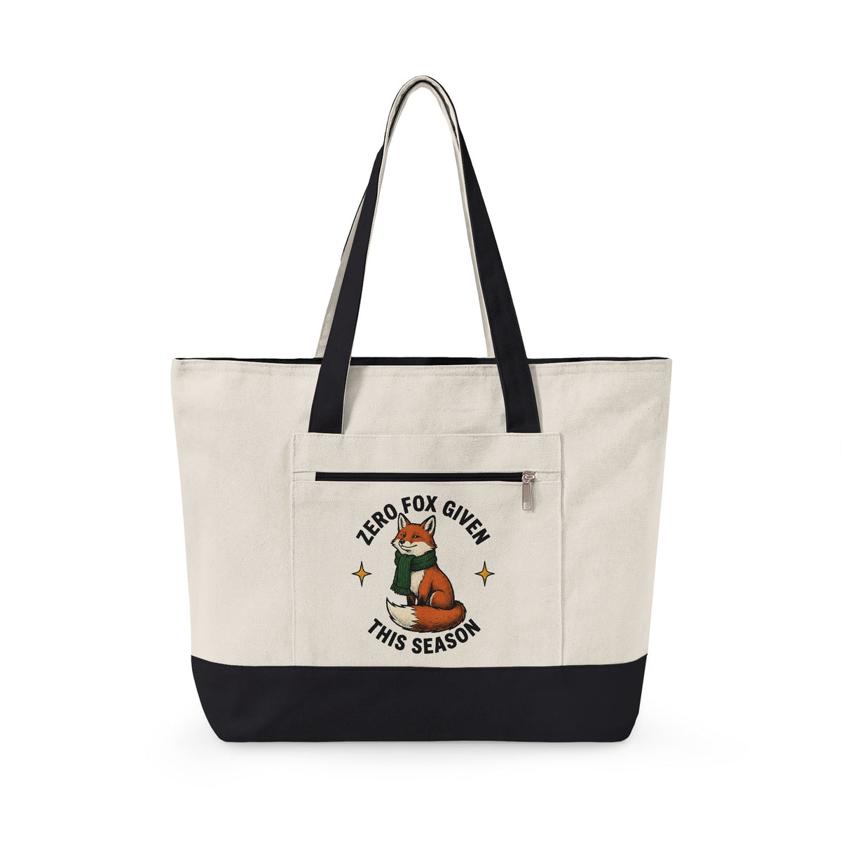 Fox Holiday Wildlife Gift Retro Fox Christmas Fan Vintage Animal Sketch Neck Wrap Tote Bag