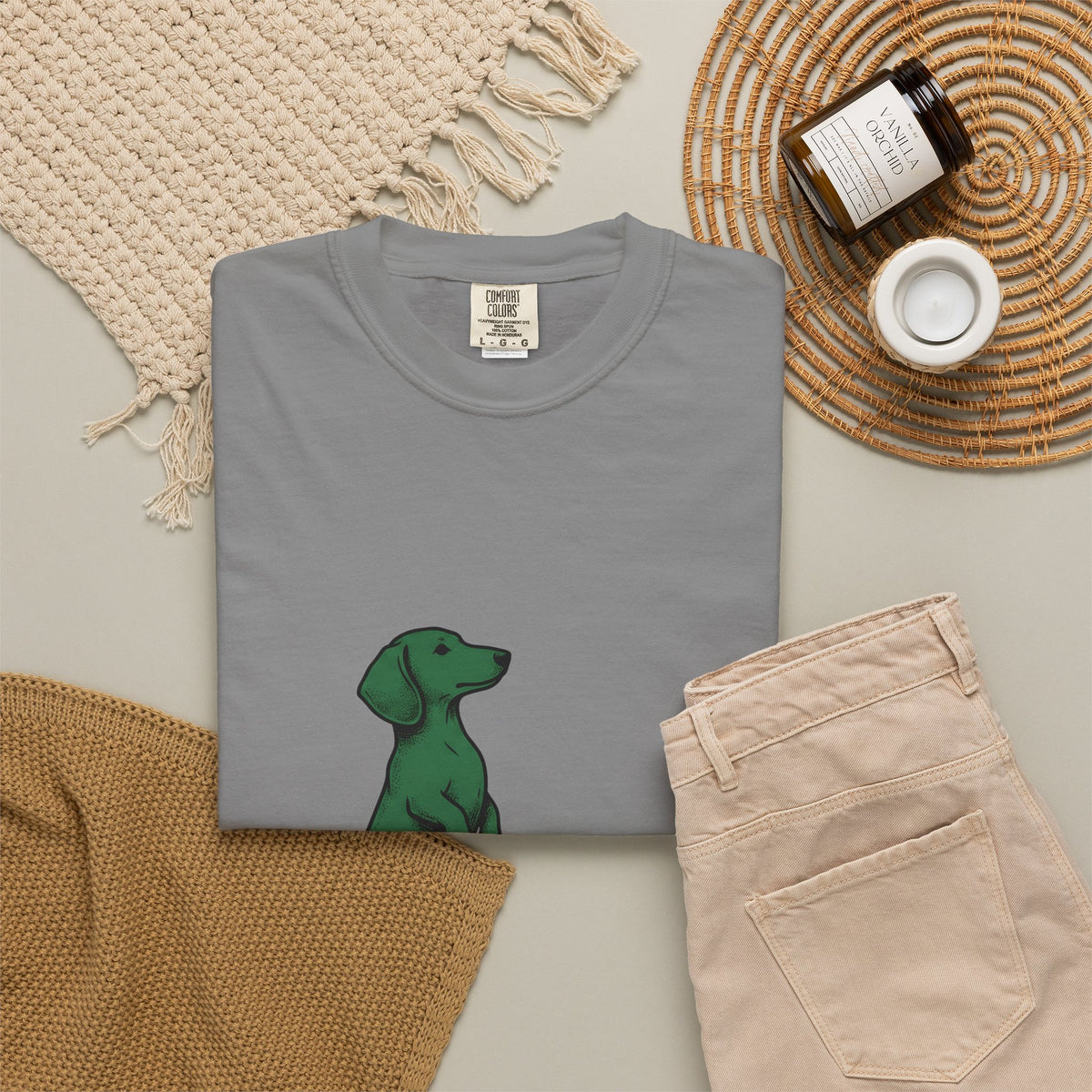 Dachshund Hound T-Shirt Dog Wildlife Gift Women Classic T-Shirt Wiener Dog T-Shirt Dog Fan Vintage T-Shirt Nature Graphic Doodle Tree Twig T-Shirt