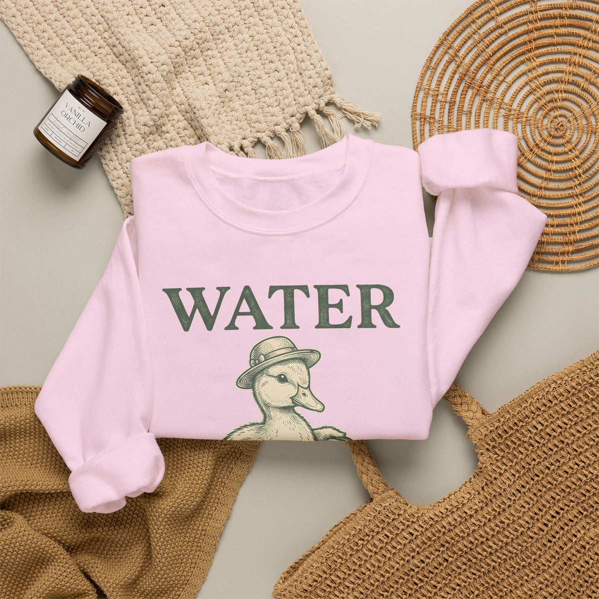 Duck Flower Pot Sweatshirt Easter Landscaping Gift Women Old School Sweatshirt Planter Sweatshirt Easter Fan Vintage Sweatshirt Gardening Graphic Doodle Cap