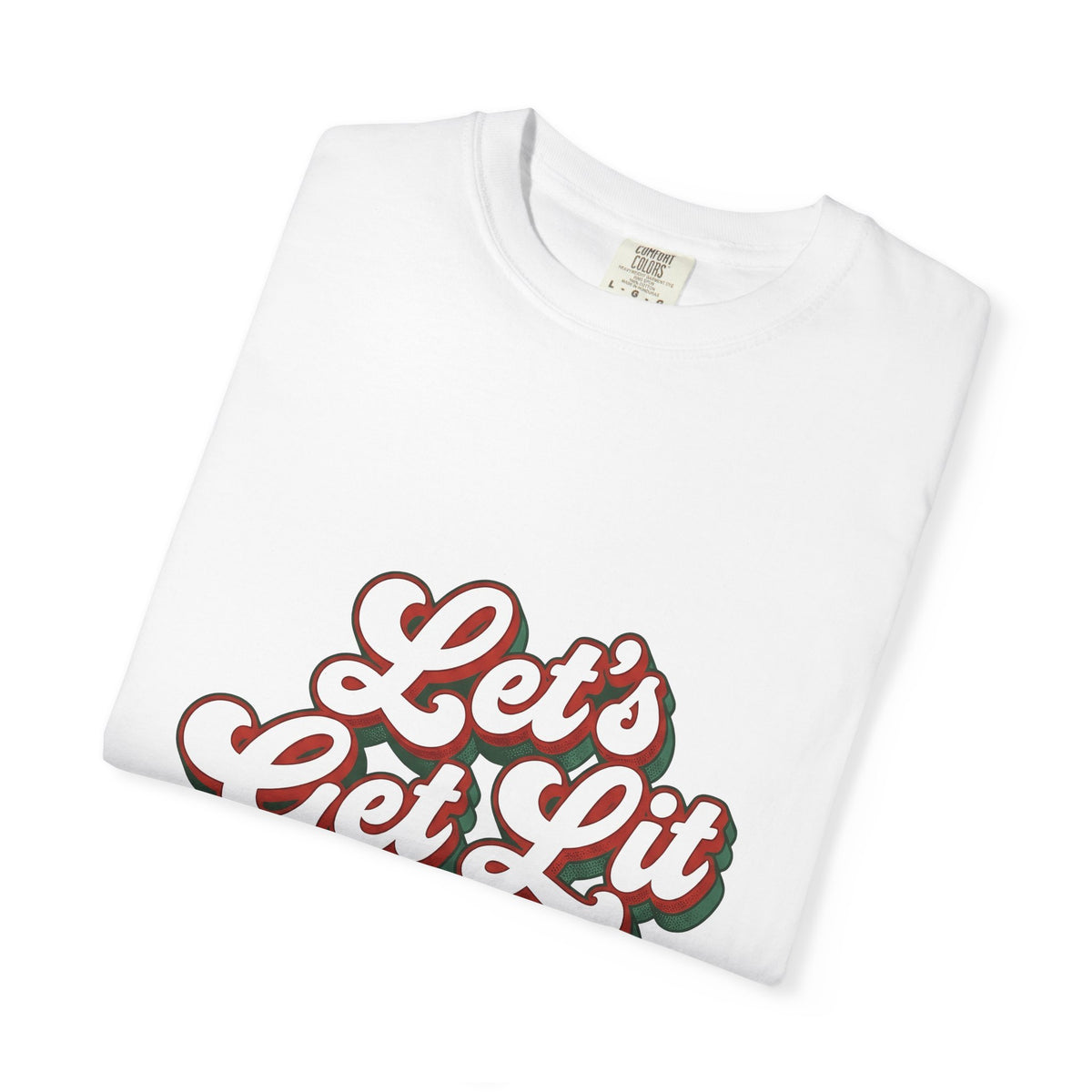 Festive Message T-Shirt Christmas Fun Gift Women Joyful T-Shirt Holiday Greeting T-Shirt Christmas Fan Cheerful T-Shirt Amusement Graphic Classic