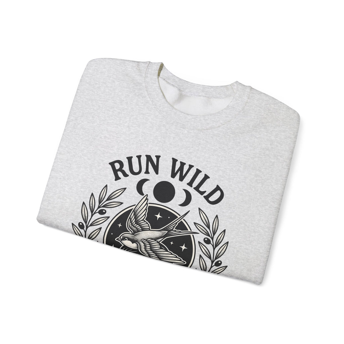 Female Bird Illustration Sweatshirt Sports Activities Jogging Gift Women Hippie Sweatshirt Bird Sweatshirt Athlete Enthusiast Bohemian Sweatshirt Runner
