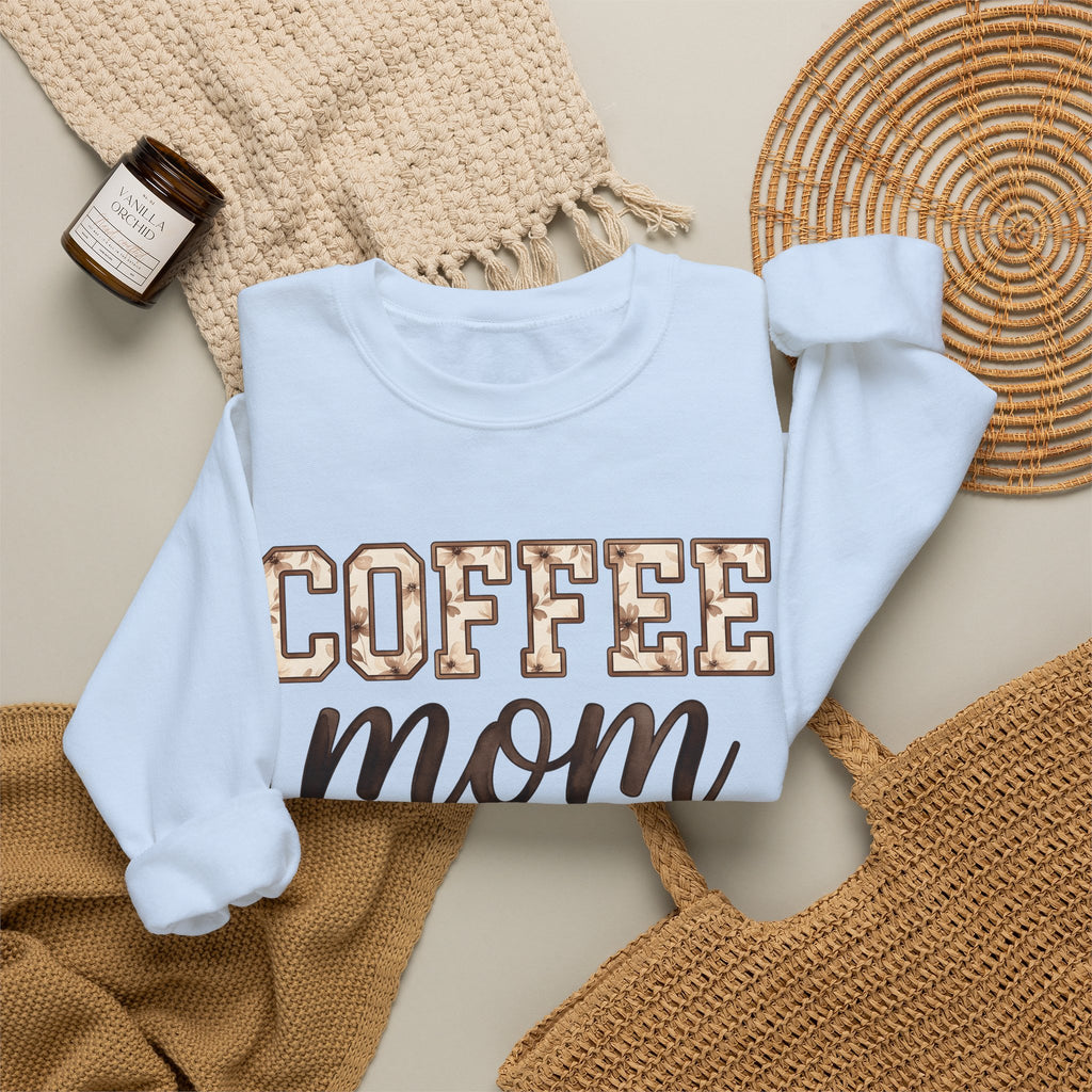 Iced Latte Cup Sweatshirt Moms Café Gift Women Painted Sweatshirt Coffee Cup Sweatshirt Mom Fan Hand Painted Sweatshirt Coffee Shop Graphic Classic Sash Sweatshirt