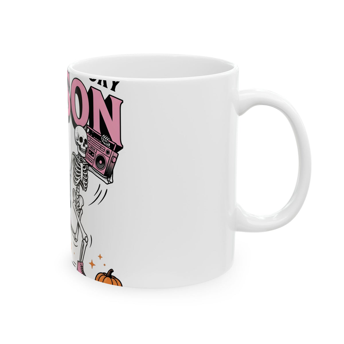 Skull Roller Skate Mug Halloween Celebration Gift Women Vintage Mug Roller Skating Mug Spooky Fan Retro Mug