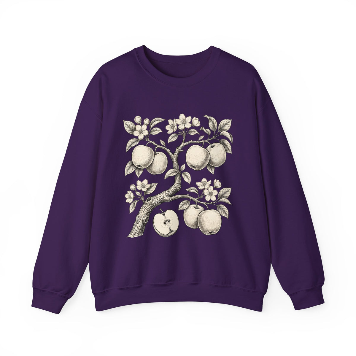 Apple Tree Sweatshirt Cottagecore Nature Gift Women Botanical Sweatshirt Apple Sweatshirt Rustic Fan Floral Sweatshirt Environmental Graphic Vintage Blossom