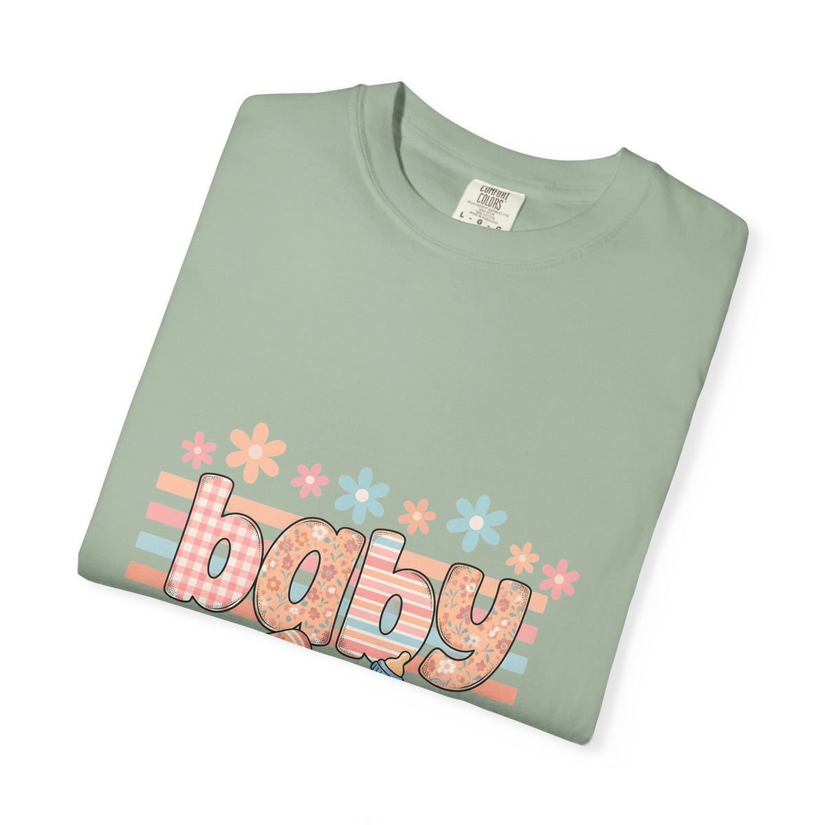 Baby Necessities T-Shirt Baby Event Gift Women Delightful T-Shirt Baby Gear T-Shirt Baby Fan Nursery T-Shirt Party Graphic Light Hues Petals T-Shirt