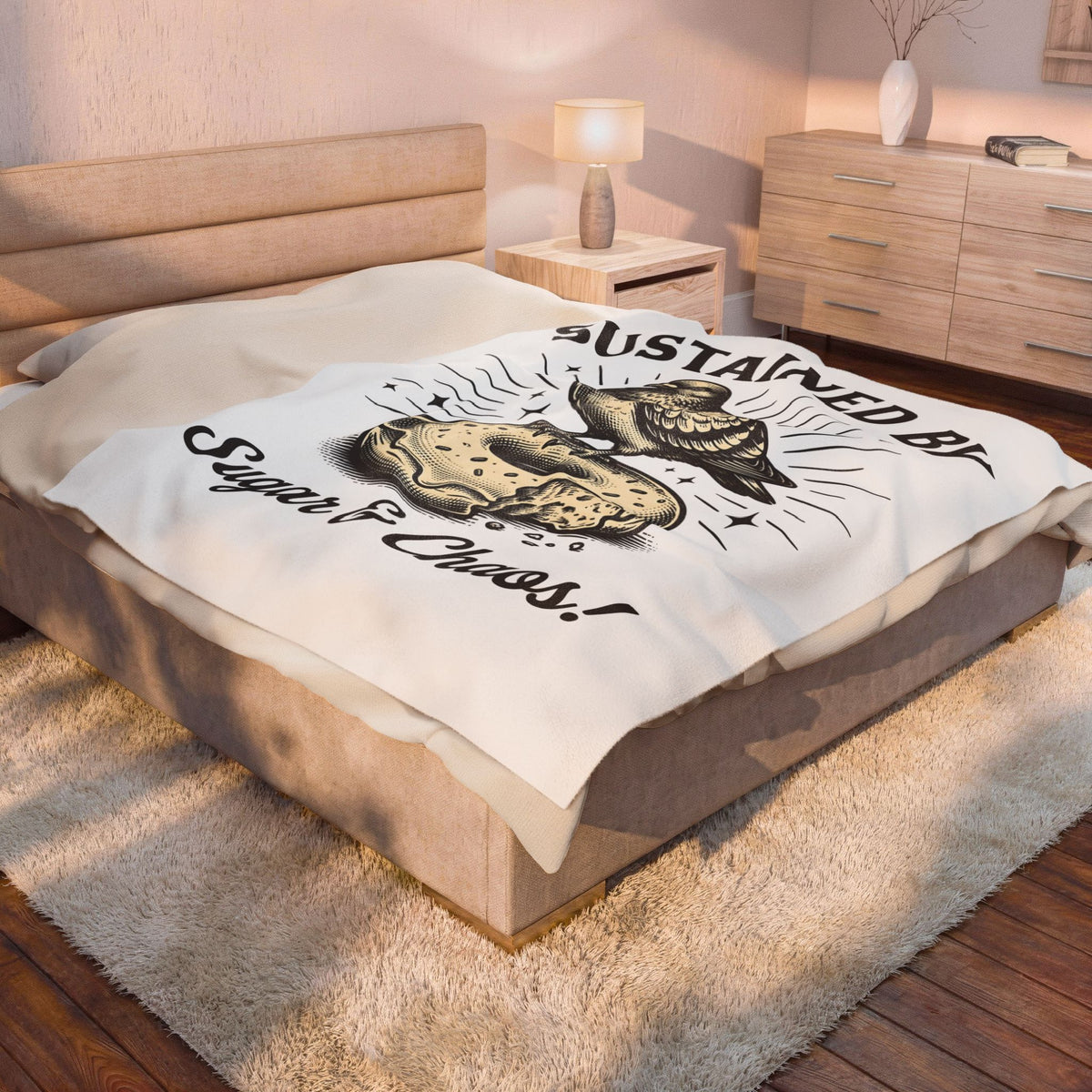 Bird Pastry Blanket Desserts Jokes Gift Women Retro Blanket Birdcake Blanket Pastry Fan Vintage Blanket Pun Graphic Sketch Glitter Blanket