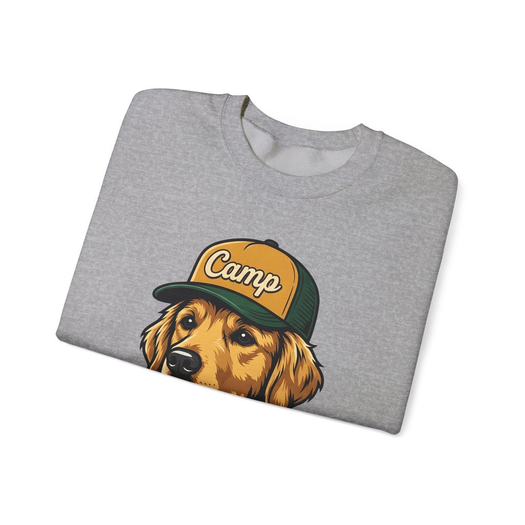 Golden Retriever Sweatshirt Dog Hiking Gift Women Hand Drawn Sweatshirt Retriever Sweatshirt Dog Fan Illustrated Graphic Sweatshirt Classic Cap Sweatshirt