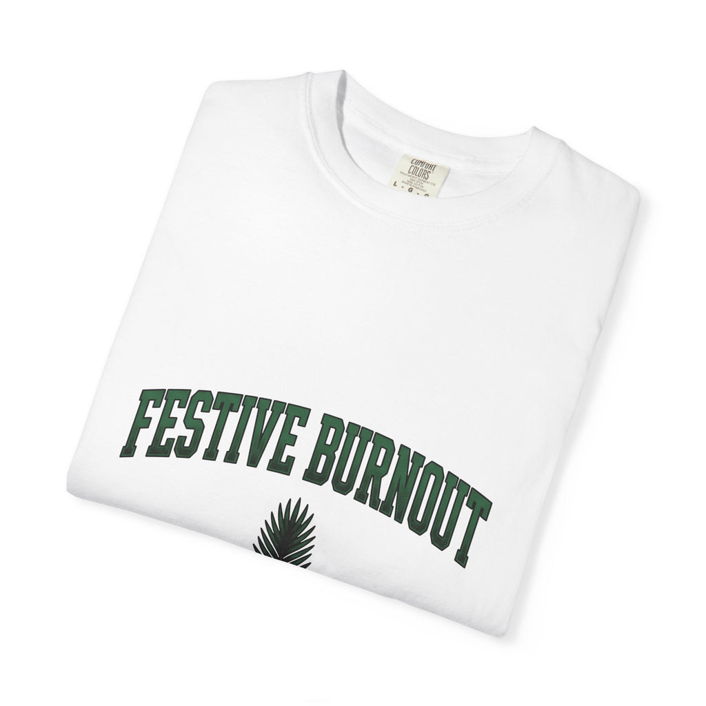 Palm Leaf Holiday Noel Gift Heavy Frond Christmas Fan Vintage Christmas Classic Seasonal Leaf T-Shirt