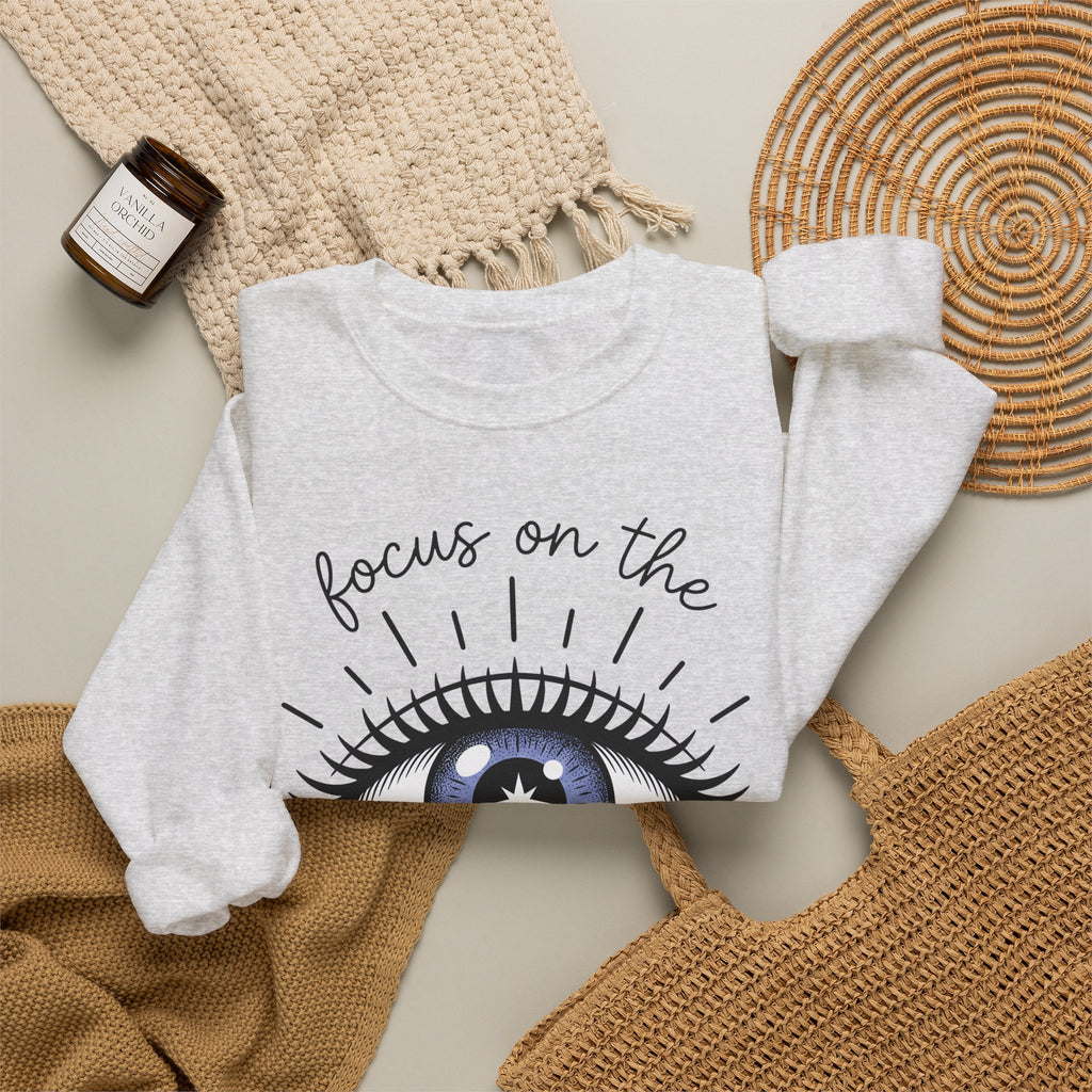 Enchanted Eye Sweatshirt Boho Chic Mindfulness Gift Women Cartoon Sweatshirt Mystic Sweatshirt Hippie Fan Comix Sweatshirt Meditation Graphic Sleek Glow Sweatshirt