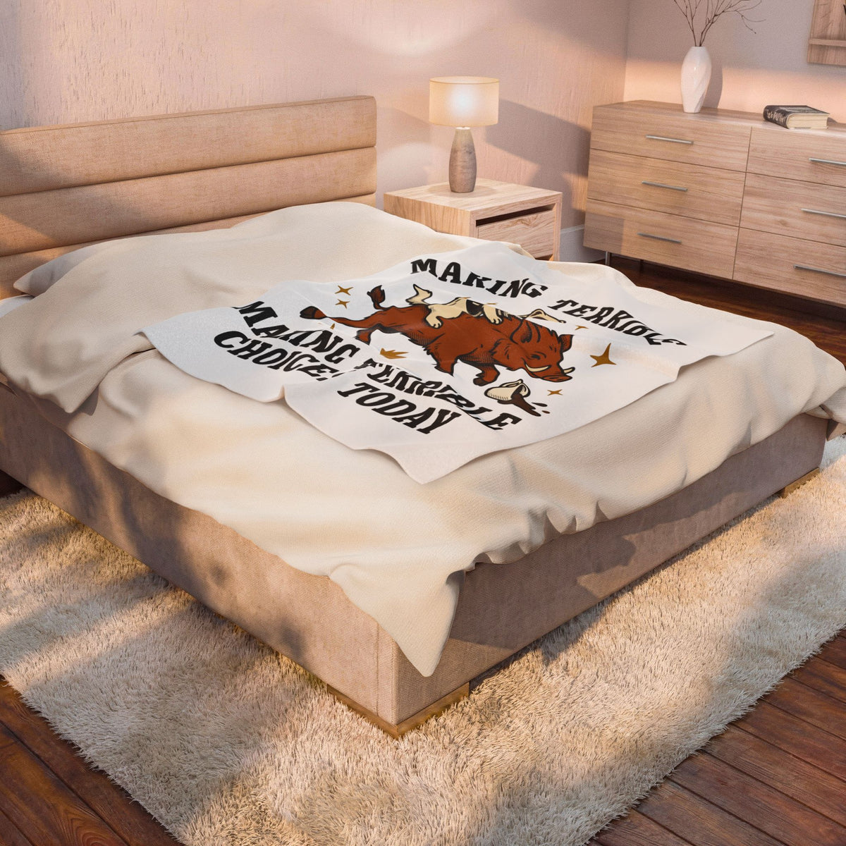 Ferret On Boar Blanket Cute Pet Gift Women Comic Blanket Polecat Blanket Adorable Fan Cartoon Blanket Animal Graphic Vintage Coffee Spill Blanket
