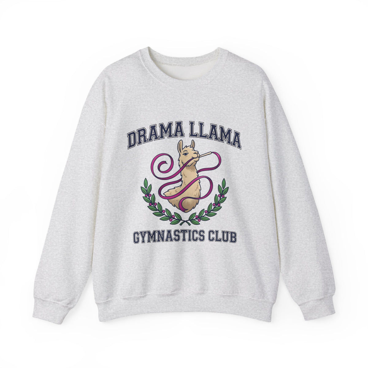 Alpaca Ribbon Gymnastics Sweatshirt Gymnastics Wildlife Gift Women Animated Sweatshirt Gymnast Sweatshirt Gymnastics Enthusiast Cartoon Sweatshirt Animal