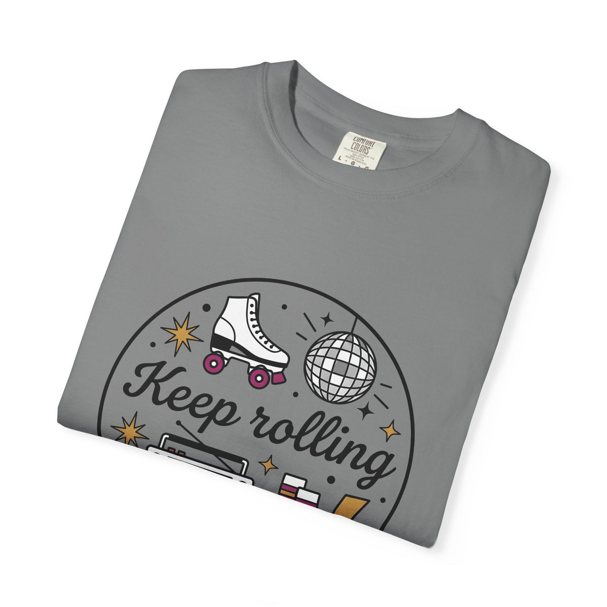 Roller Skate T-Shirt Roller Skating Sound Gift Women Hand Drawn T-Shirt Skateboard T-Shirt Roller Derby Enthusiast Illustrated T-Shirt Audio