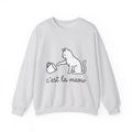 Cat Sweatshirt Cat Joke Gift Women Simple Sweatshirt Kitten Sweatshirt Feline Fan Cat Sweatshirt Humor Graphic Sketch Sweatshirt Sweatshirt