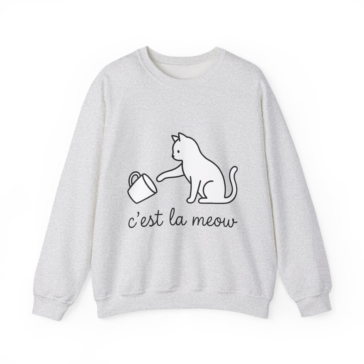 Cat Sweatshirt Cat Joke Gift Women Simple Sweatshirt Kitten Sweatshirt Feline Fan Cat Sweatshirt Humor Graphic Sketch Sweatshirt Sweatshirt