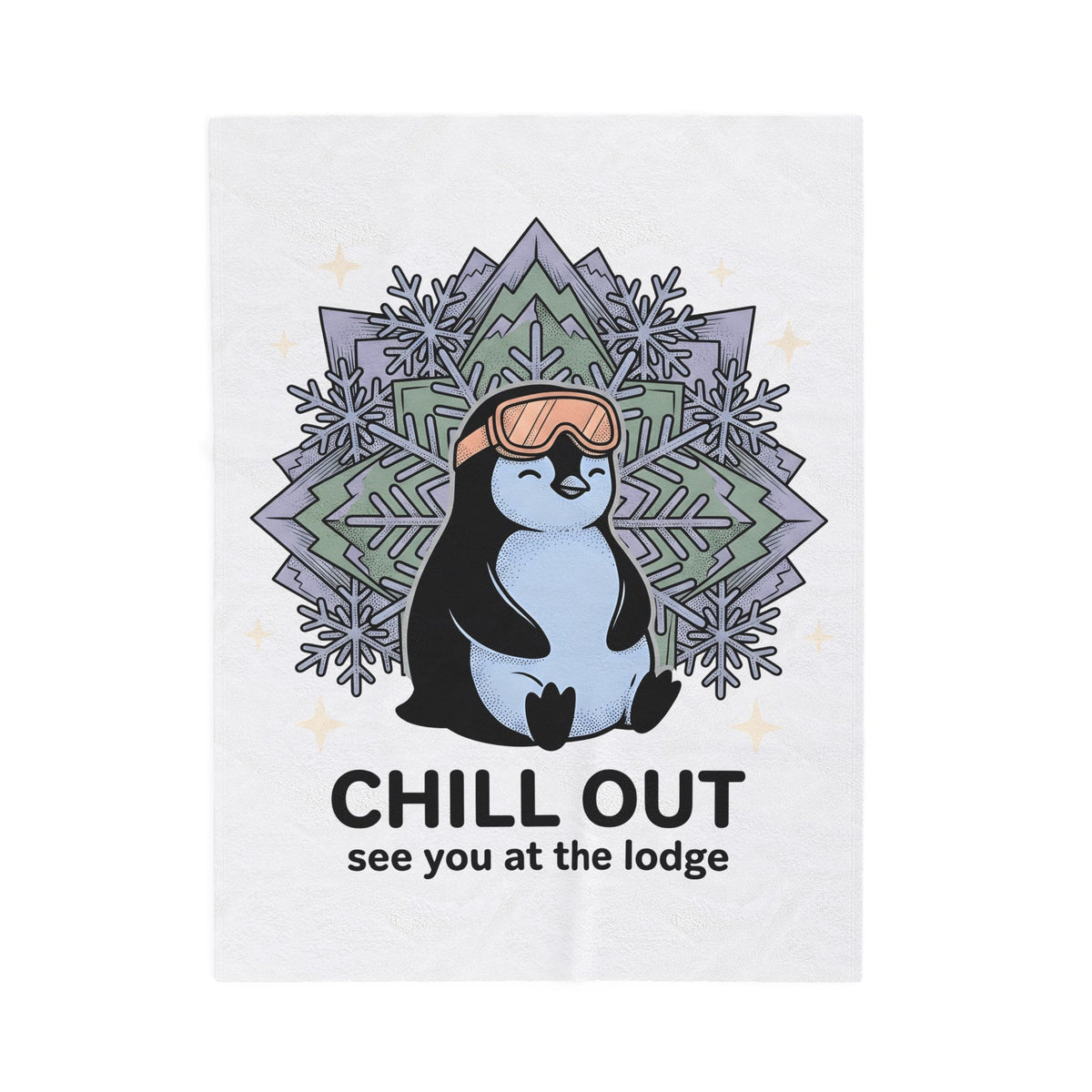 Penguin Graphic Blanket Winter Sports Skiing Gift Women Cartoon Blanket Pinguin Blanket Snow Sports Fan Toon Blanket Slalom Graphic Vintage