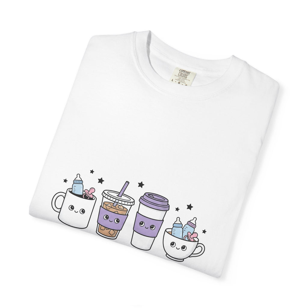 Adorable Coffee T-Shirt T-Shirt Nurse Espresso Gift Women Chibi T-Shirt Coffee Cup T-Shirt Healthcare Enthusiast Cartoon T-Shirt Coffee Graphic Sketch