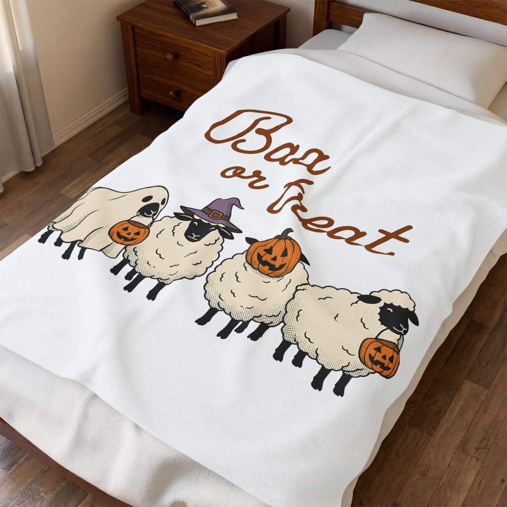 Sheep Costume Halloween Animal Gift Cartoon Sheep Costume Halloween Fan Toon Creature Vintage Blanket