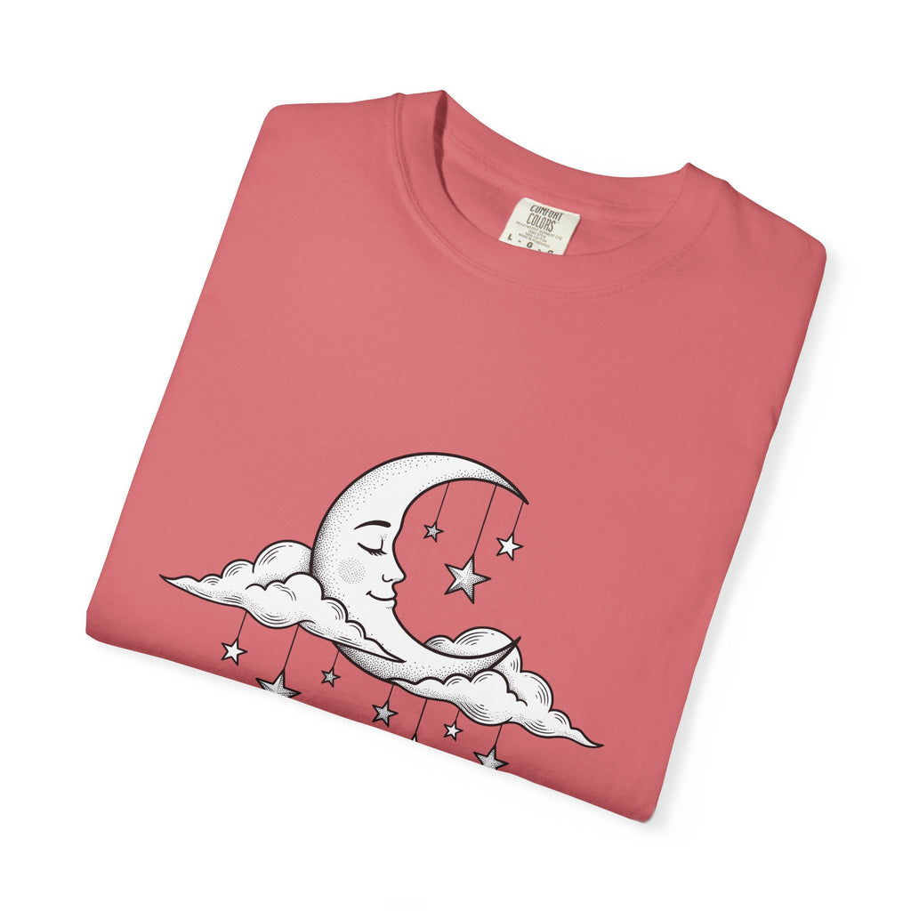 Crescent Moon T-Shirt Nurses Career Gift Women Line Art T-Shirt Lunar T-Shirt Nurse Enthusiast Minimalist T-Shirt Professional Graphic Clean