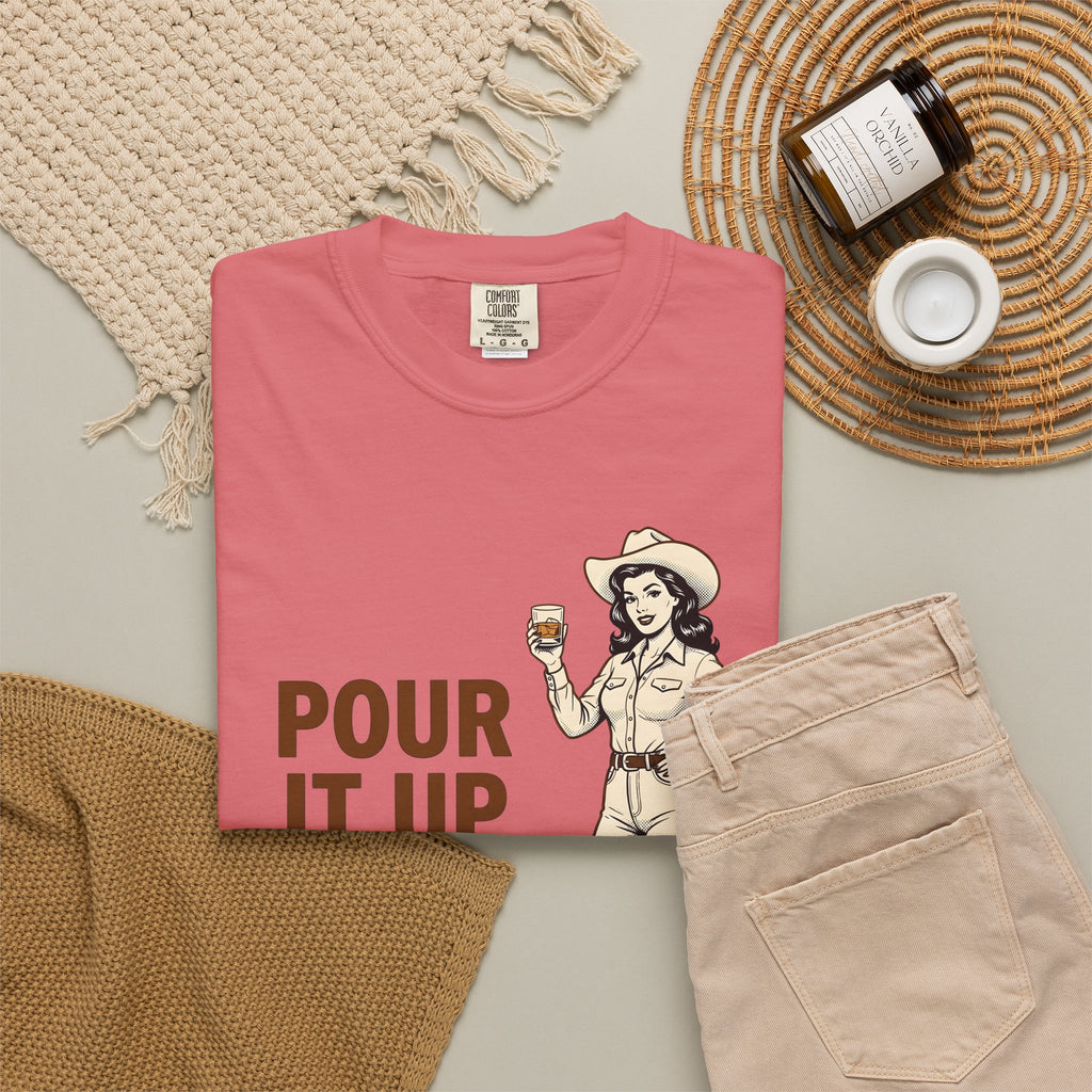 Cowgirl Cowgirl Western Gift Vintage Cowgirl Fan Distressed Western T-Shirt