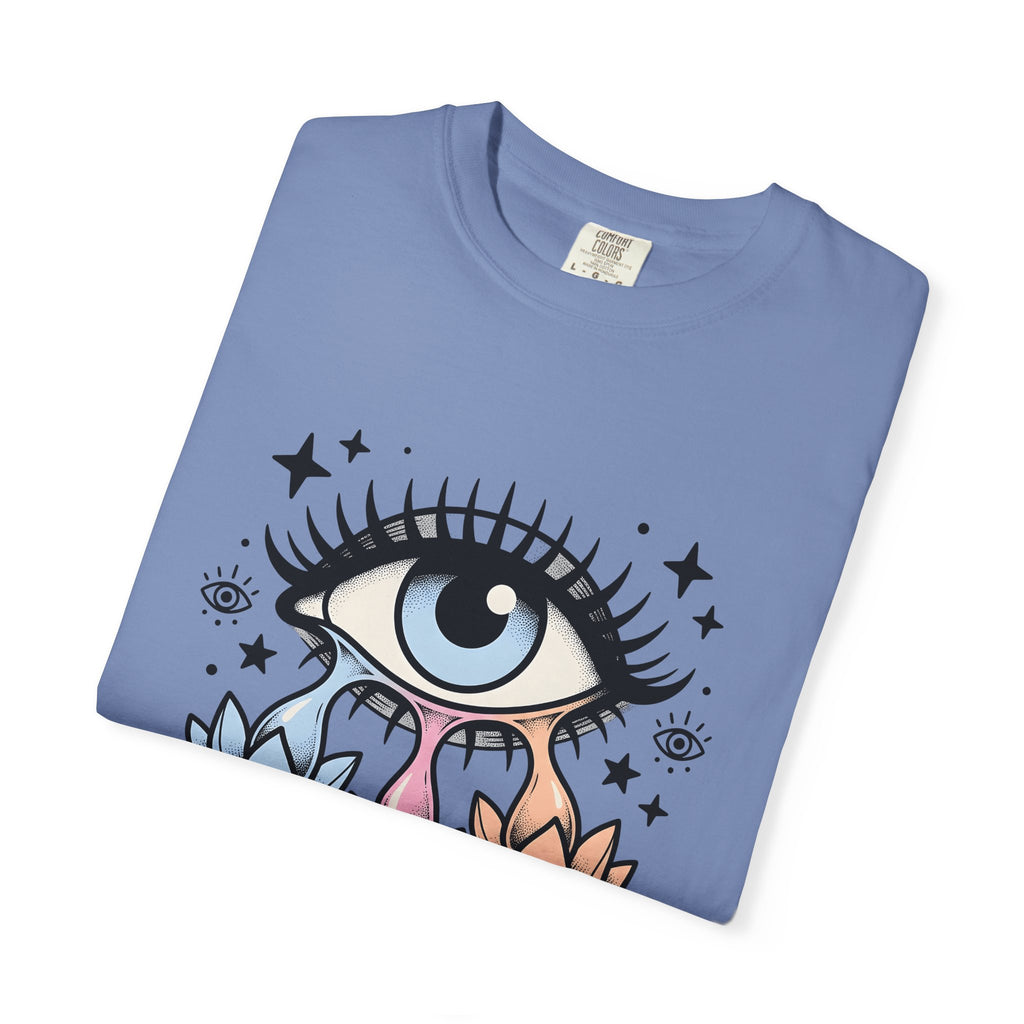 Magical Eye T-Shirt Boho Chic Meditation Gift Women Tribal T-Shirt Third Eye T-Shirt Bohemian Enthusiast Primitive T-Shirt Mindfulness Graphic