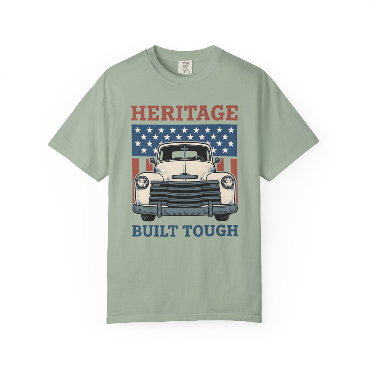 Antique Lorry T-Shirt America Liberty Gift Women Retro T-Shirt Truck T-Shirt Patriot Enthusiast Vintage T-Shirt Freedom Graphic Line Art Flag