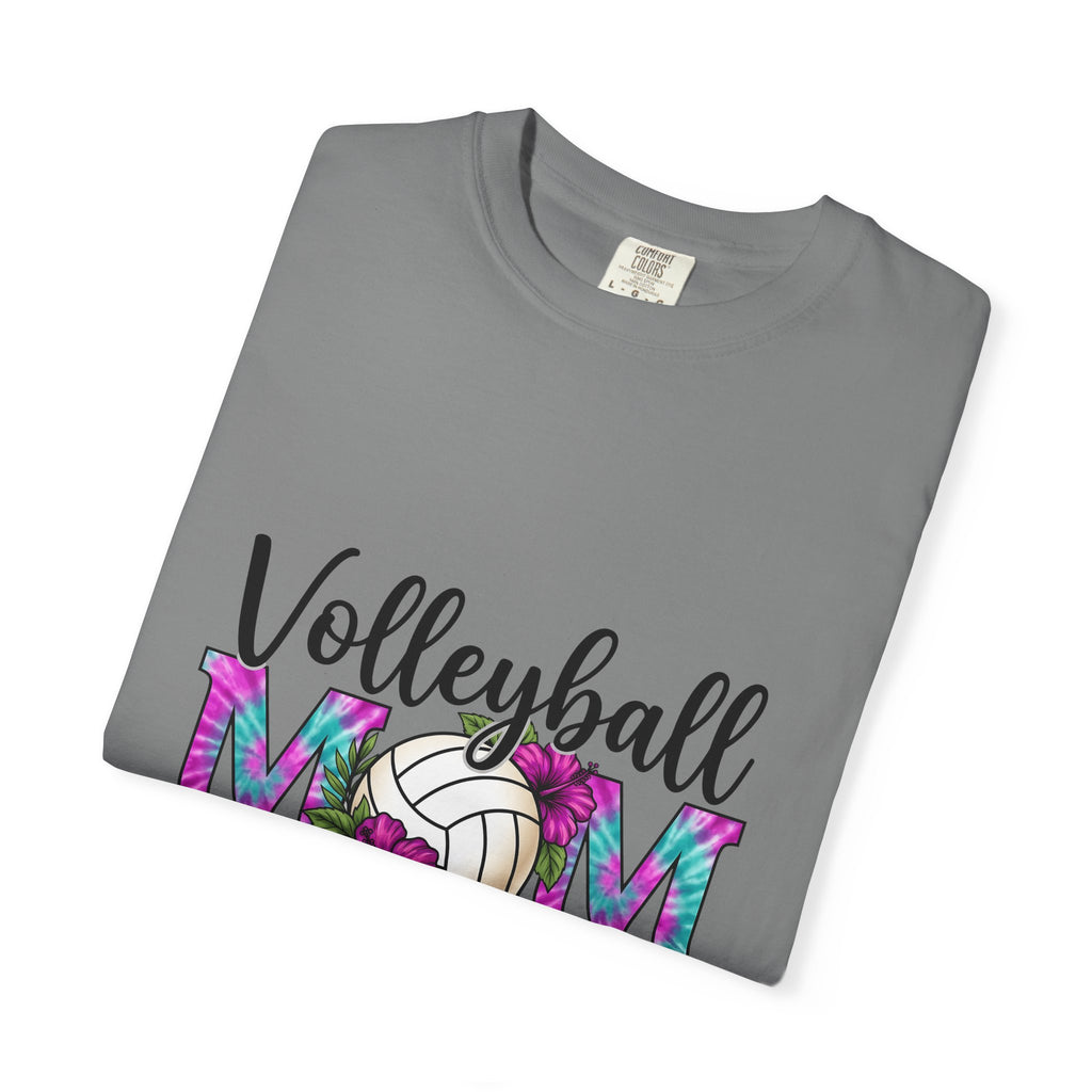 Volleyball Floral T-Shirt Volleyball Mom Sports Gift Women Tie Dye T-Shirt Volleyball T-Shirt Volleyball Enthusiast Batik T-Shirt Athletic Graphic