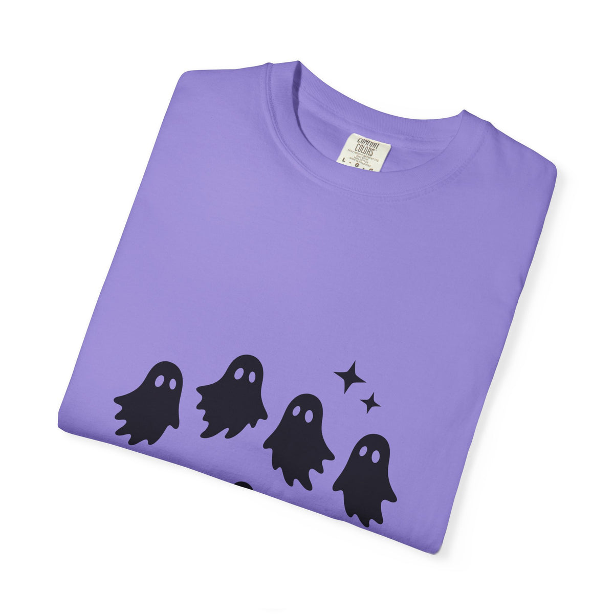 Ghost Halloween Spooky Gift Minimalist Specter Horror Fan Ghostly Creepy Silhouette T-Shirt