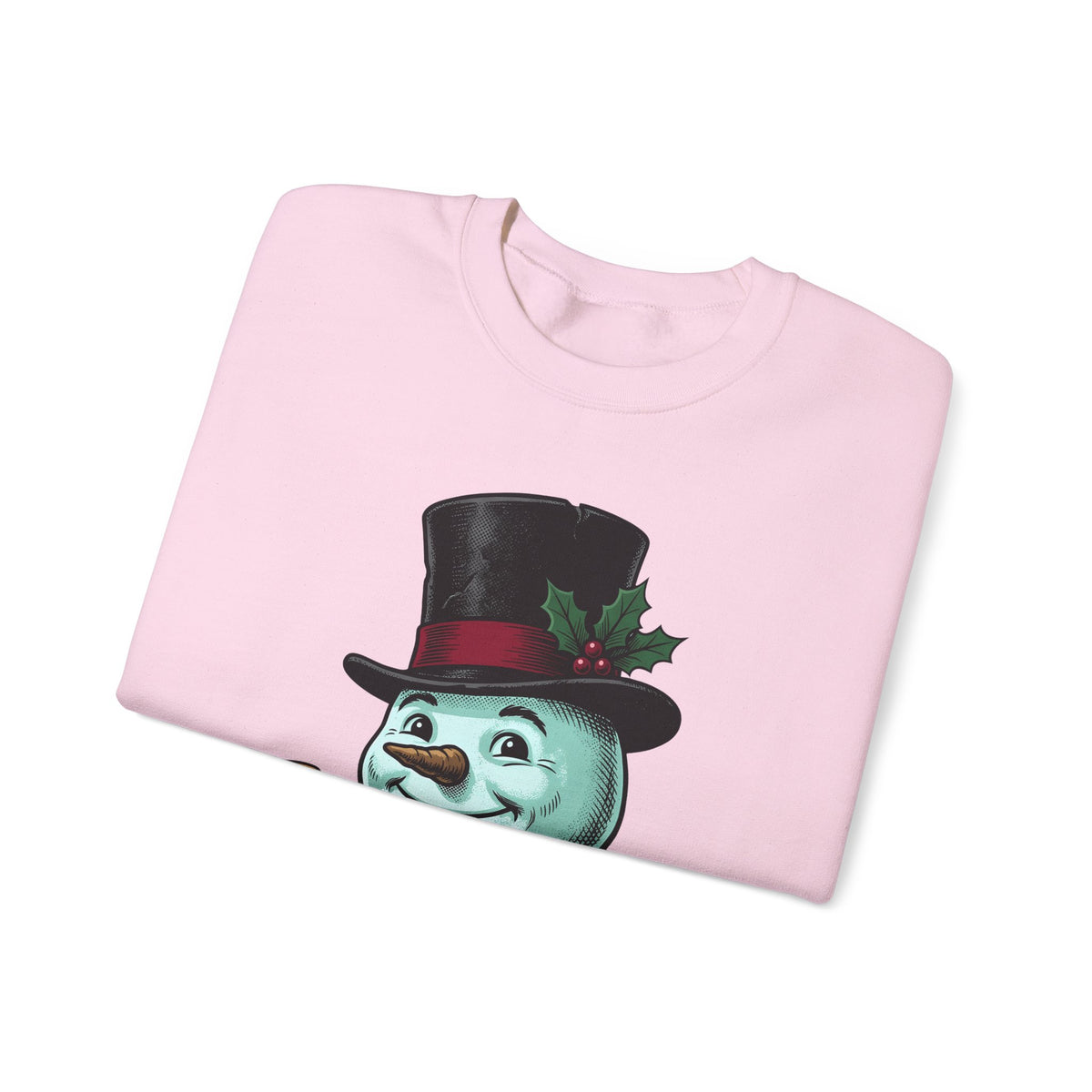 Snowman Christmas Event Gift Rustic Frosty Holiday Fan Country Party Nostalgic Tartan Scarf Sweatshirt