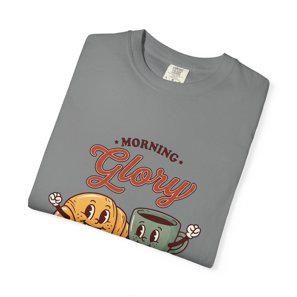 Croissant Espresso Cup T-Shirt Coffee Morning Meal Gift Women Illustration T-Shirt Coffee T-Shirt T-Shirt Coffee Fan Coffee Art T-Shirt Breakfast