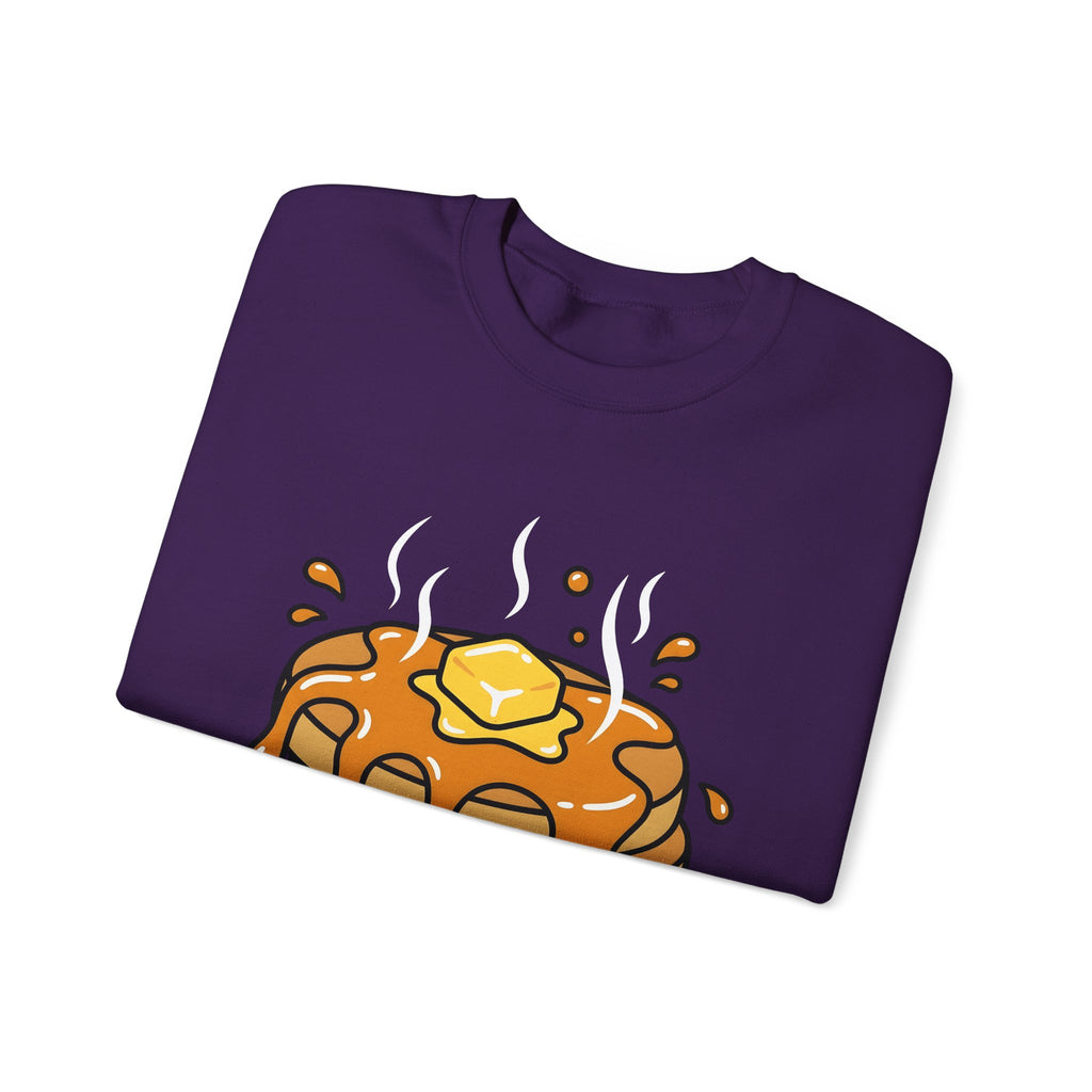 Pancake Stack Desserts Breakfast Gift Cartoon Pancakes Sweets Fan Cartoony Morning Bold Syrup Sweatshirt