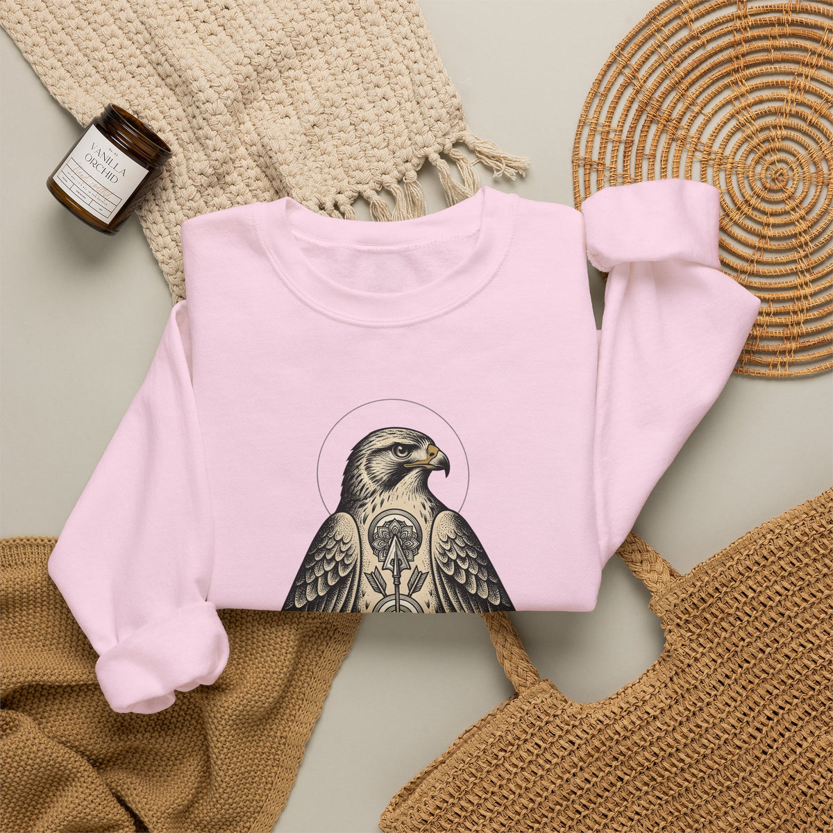 Eagle Design Sweatshirt Sports Wildlife Gift Women Tribal Sweatshirt Bald Eagle Sweatshirt Athlete Fan Native Sweatshirt Wildlife Graphic Classic Spear Sweatshirt