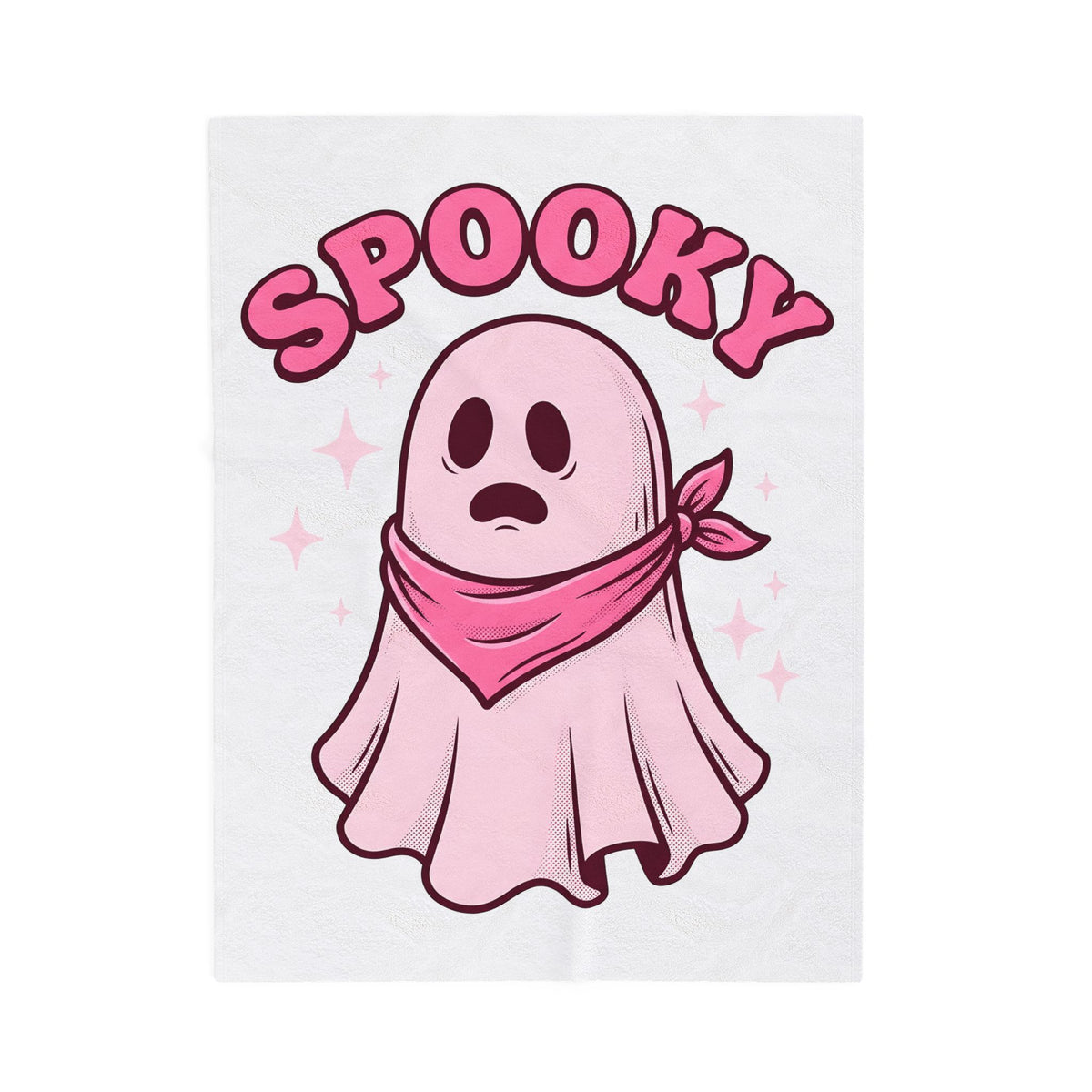 Ghost Scarf Cowgirl Season Gift Comic Scarf Rodeo Fan Cartoon Autumn Vintage Glitter Blanket
