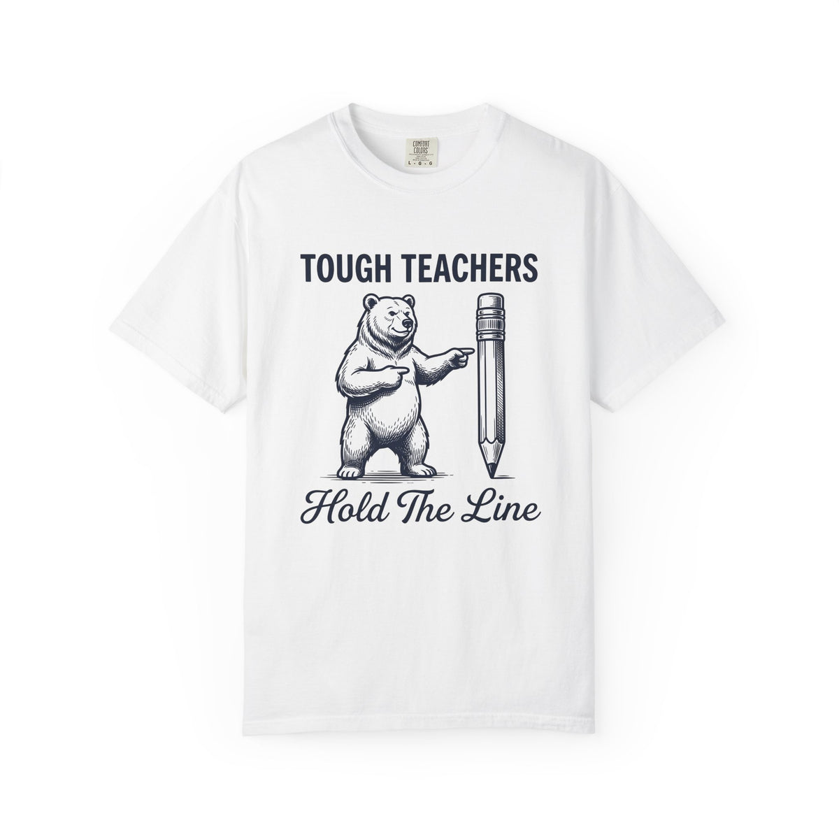 Bear Pen T-Shirt Teachers Wildlife Gift Women Sketch T-Shirt Pen Holder T-Shirt Educator Enthusiast Drawing Illustration Retro Classroom T-Shirt