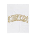 Festive Lettering Holiday Gathering Gift Cheerful Typography Christmas Fan Hand Lettering Party Blanket