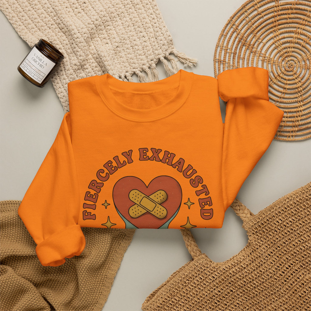 Love Patch Sweatshirt Mom Wellness Gift Women Vintage Sweatshirt Heart Patch Sweatshirt Motherhood Enthusiast Retro Sweatshirt Self Care Graphic Hand Drawn