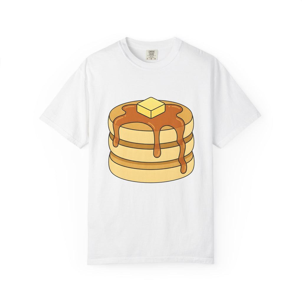 Flapjack Pile T-Shirt Desserts Brunch Gift Women Comic T-Shirt Granola Bar T-Shirt Pastry Fan Cartoon T-Shirt Breakfast Graphic Simple Honey T-Shirt