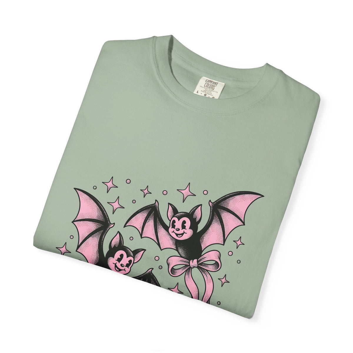 Sweet Bats T-Shirt Halloween Horror Gift Women Chibi T-Shirt Flying Fox T-Shirt Spooky Fan Creepy T-Shirt Horror Graphic Old School Hair Bows