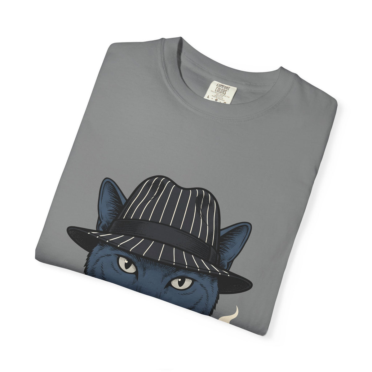 Cat Bonnet T-Shirt Cat Satire Gift Women Antique T-Shirt Headgear T-Shirt Feline Fan Vintage T-Shirt Parody Graphic Line Art Stogie T-Shirt